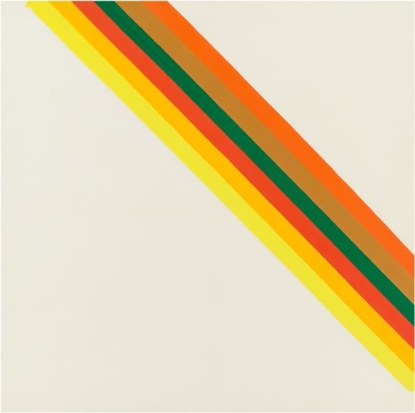 Morris Louis, Hot Half, 1962, Acrylic on canvas, 63 1/8 x 63 1/4 inches, 160.3 x 160.7 cm, A/Y#16056