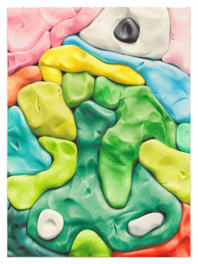 Everything is Nature, 2023, Colored pencil, watercolor, graphite, and crayon on paper,