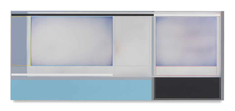 Cliff House, 2016, Acrylic on canvas, 30 x 72 inches, 76.2 x 182.9 cm, AMY#28491