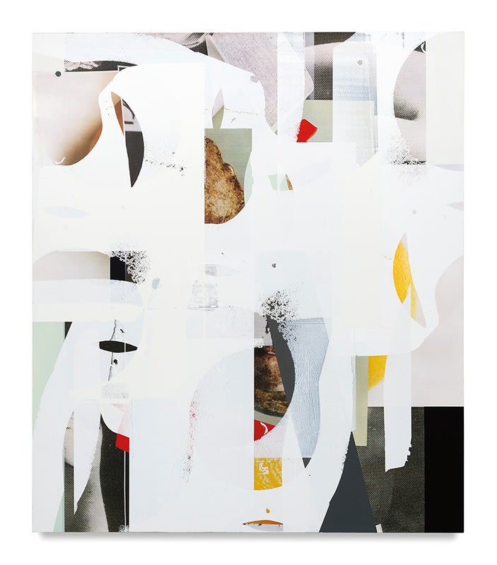 Kevin Appel,&nbsp;Composite 27 (slack-jaw), 2017,&nbsp;Oil, acrylic, and UV cured ink on canvas over aluminum,&nbsp;70 x 60 inches,&nbsp;177.8 x 152.4 cm, MMG#29606