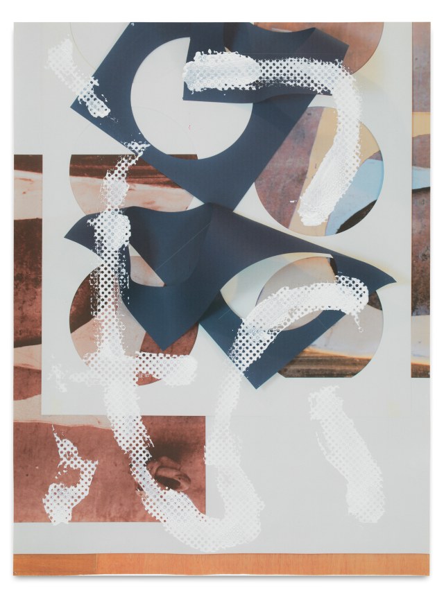 Kevin Appel, Untitled Composite, 2016, Oil and UV cured ink on paper