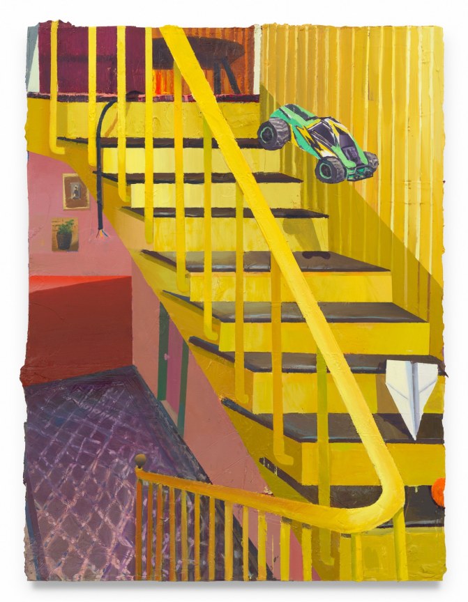 Chicane, 2024-2025, Oil on canvas, 52 1/4 x 39 1/2 inches, 132.7 x 100.3 cm, MMG#37645