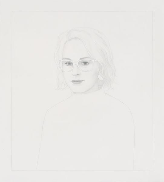 Ridley Howard, Portrait Drawing with Plastic Frames, 2014, Graphite on paper, 18 x 20 inches, 45.7 x 50.8 cm, A/Y#22676
