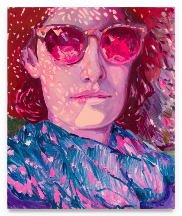 Rose Colored Glasses, 2024, Oil on canvas, 54 x 45 inches, 137.2 x 114.3 cm, MMG#37356