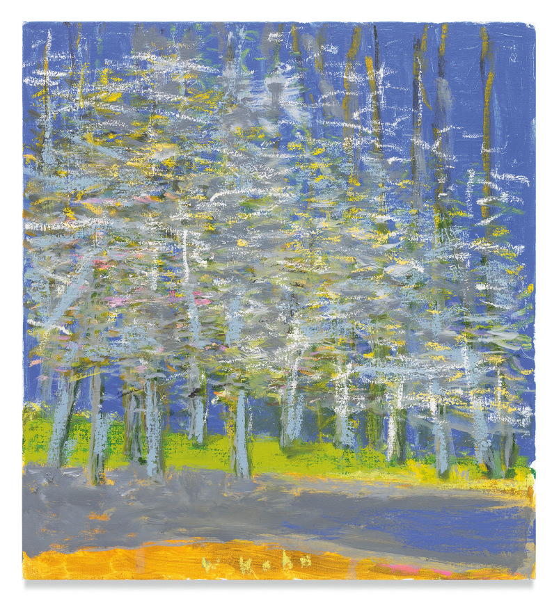 Barely Blue, 2018,&nbsp;Oil on canvas, 24 x 22 inches 61 x 55.9 cm, MMG#30581