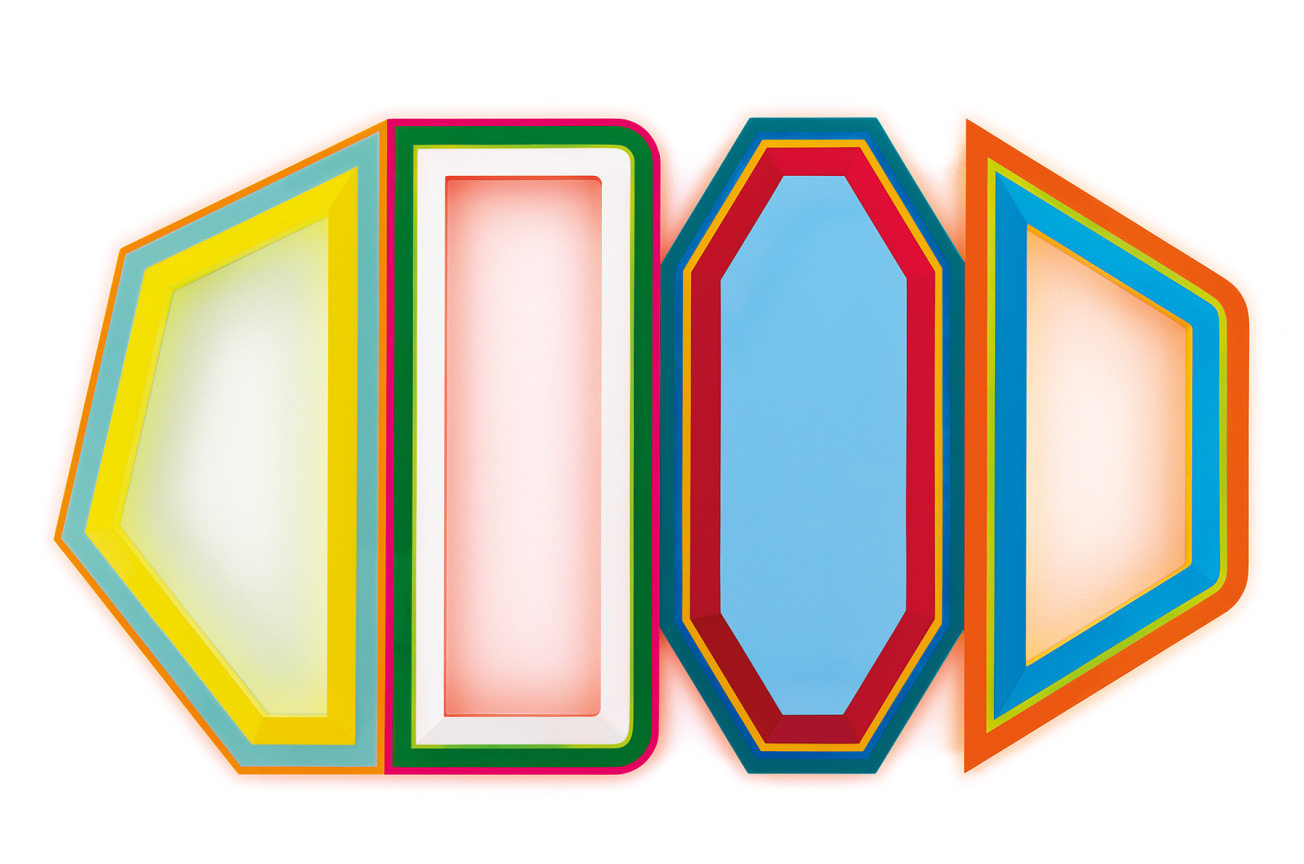 Untitled (Depression, Insomnia, Pain, Diabetes), 2019,, Urethane paint on wood, 44 x 79 1/2 inches, 111.8 x 201.9 cm, MMG#31565