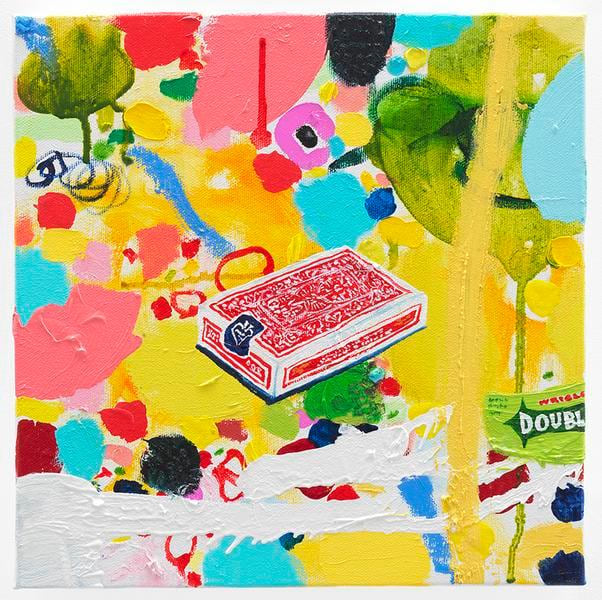 &quot;Cards&quot; after Richard Shaw, 2016, Oil on canvas, 10 x 10 inches, 25.4 x 25.4 cm, AMY#28690