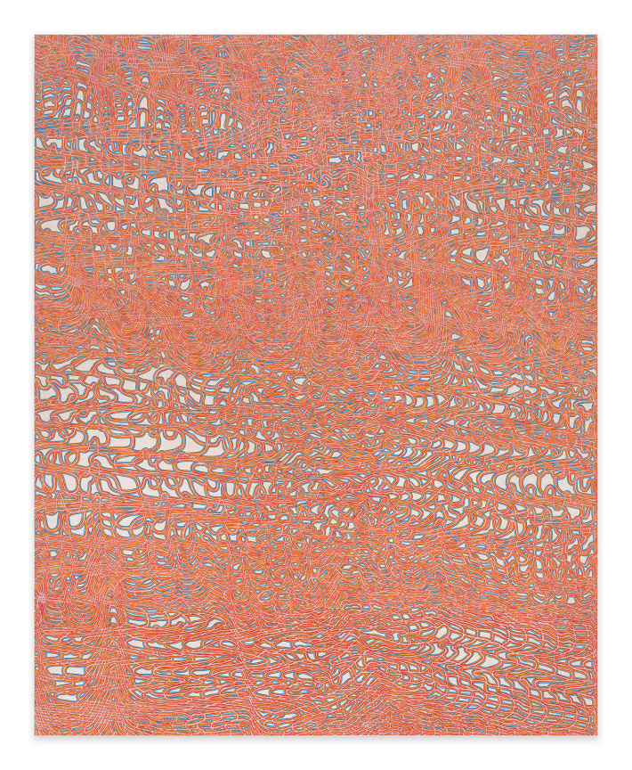 Striata, 2023, Acrylic and graphite on linen, 60 x 48 inches, 152.4 x 121.9 cm, MMG#36334