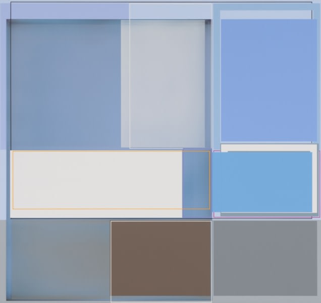 Patrick Wilson, Time and Space, 2014, Acrylic on canvas, 33 x 35 inches, 83.8 x 88.9 cm, A/Y#21492