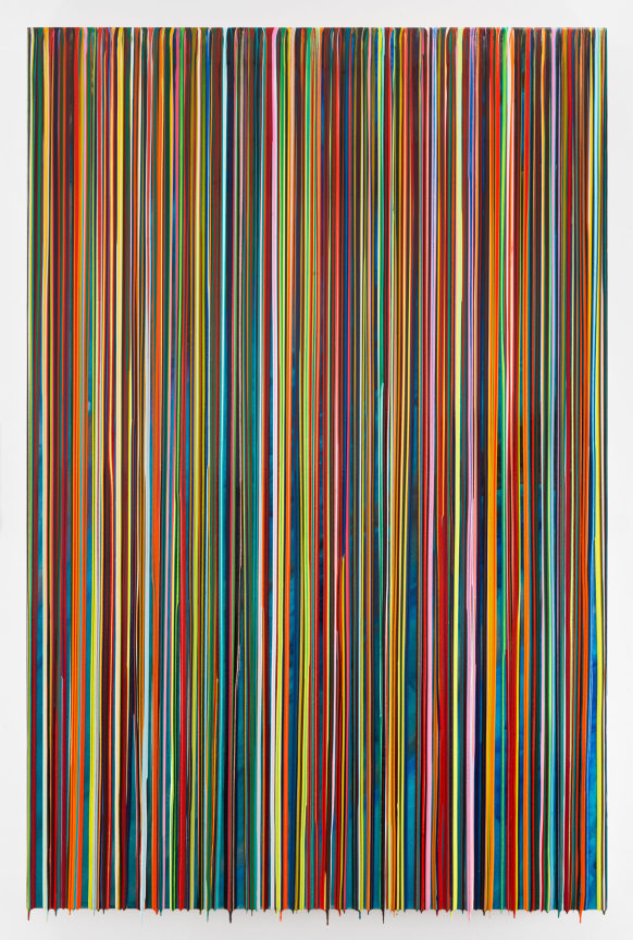 DOORSOPENBOTHWAYS, 2016, Epoxy resin and pigments on wood, 90 x 60 inches, 228.6 x 152.4 cm, AMY#28372