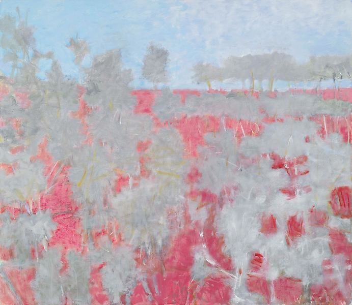 Red Rise with Gray Trees, 2009, Oil on canvas, 52 x 60 inches, 132.1 x 152.4 cm, A/Y#19024