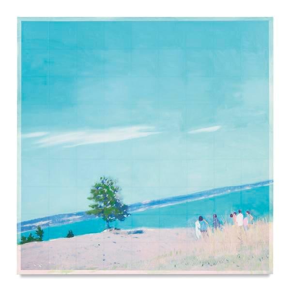 West Coast, 2016, Mixed media oil on canvas, 63 x 63 inches, 160 x 160 cm, AMY#28900