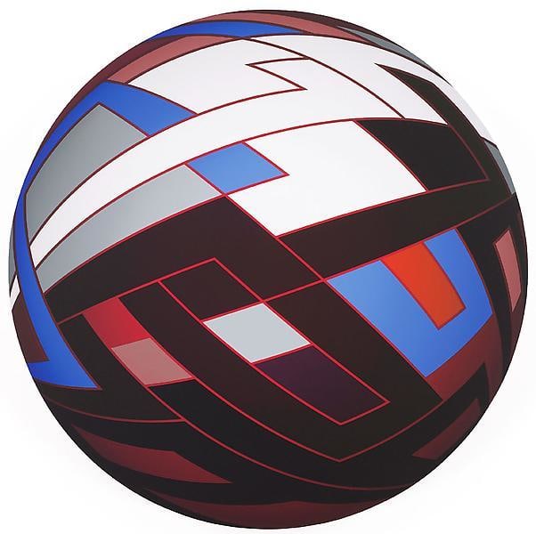 &quot;Jam,&quot; 2011, Acrylic on canvas, 23 inches in diameter, 58.4 cm, A/Y#19924