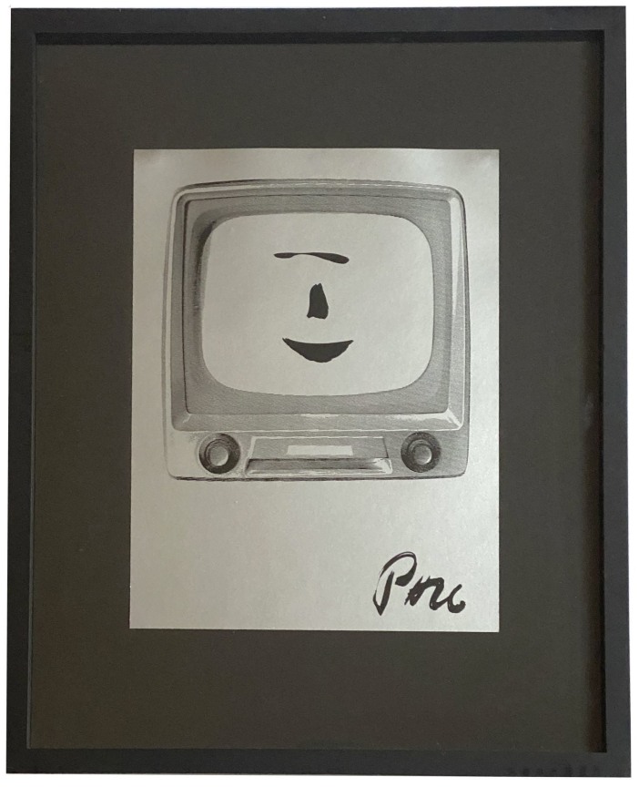 Nam June Paik, Smiling Face, Unique drawing, Alternate Projects