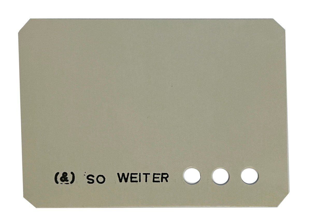 Lawrence Weiner&nbsp; (&amp;) so weiter, Alternate Projects