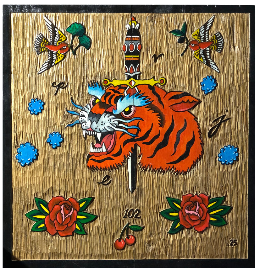 John Lanzador Tattoo Flash: Heartbreak, 2017