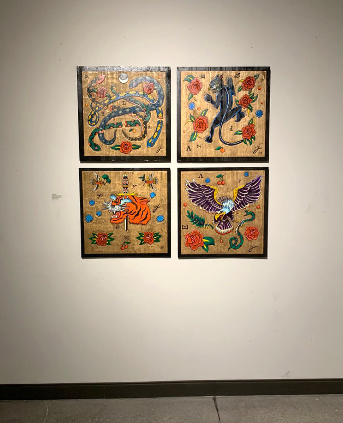 Installation view, John Lanzador