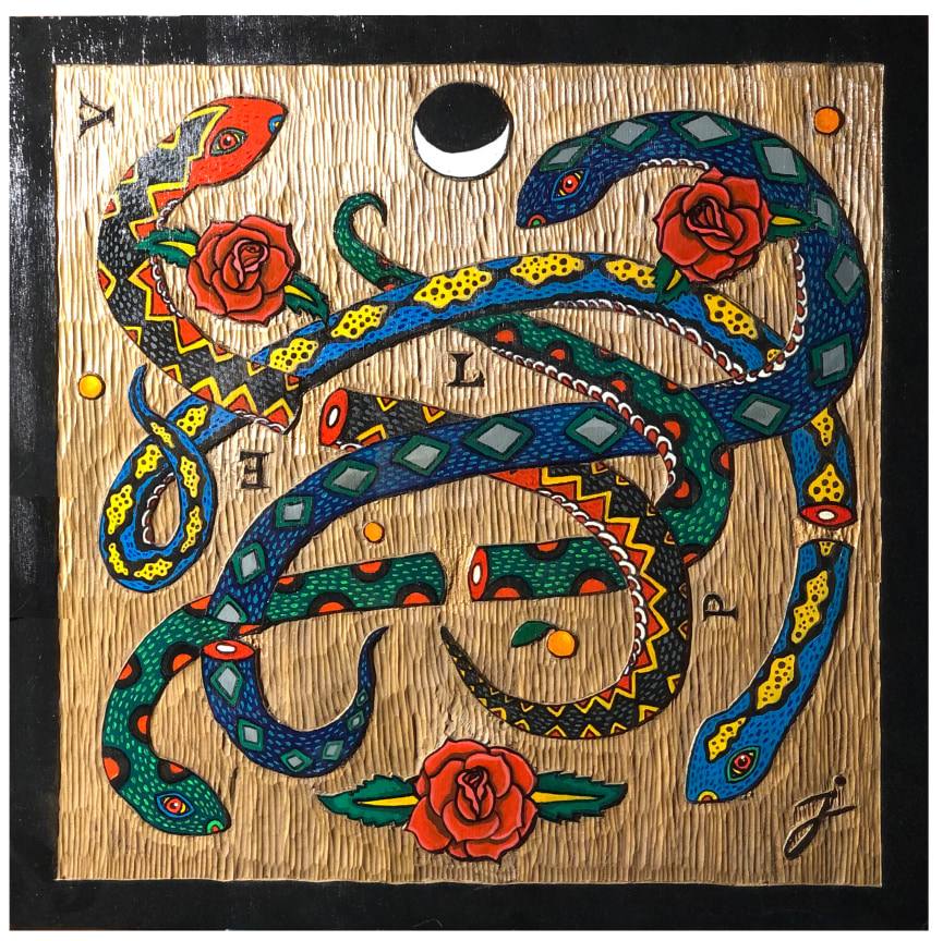 John Lanzador Tattoo Flash: Join or Die, 20197