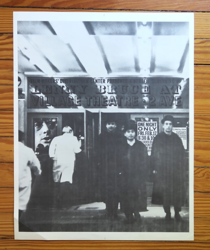 Alternate Projects, George Maciunas, Film Makers&rsquo; Distribution Center Presents A Benefit Screening Lenny Bruce at Village Theatre, 2 Ave