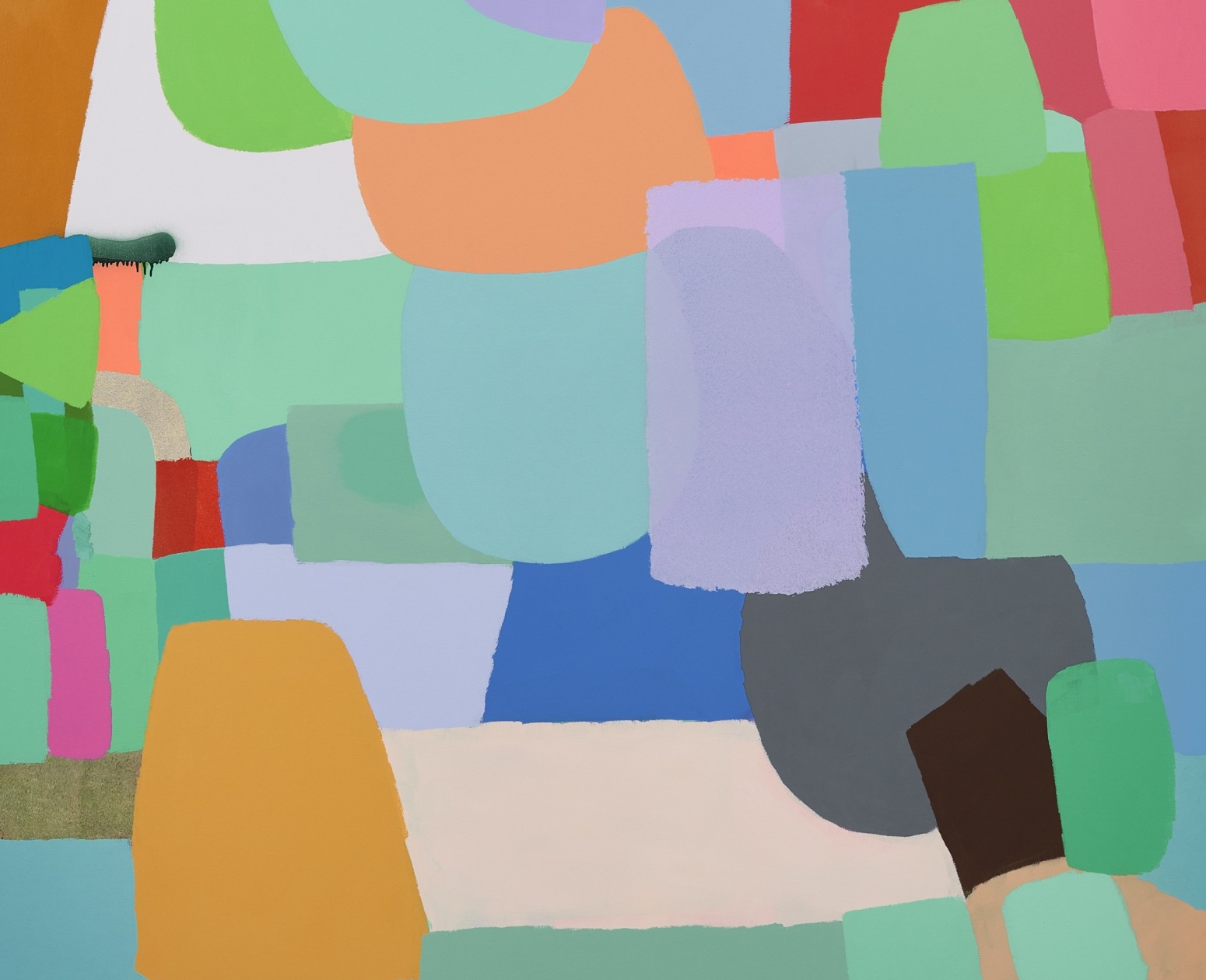 image of a bright multicolor 2023 painting by Federico Herrero.