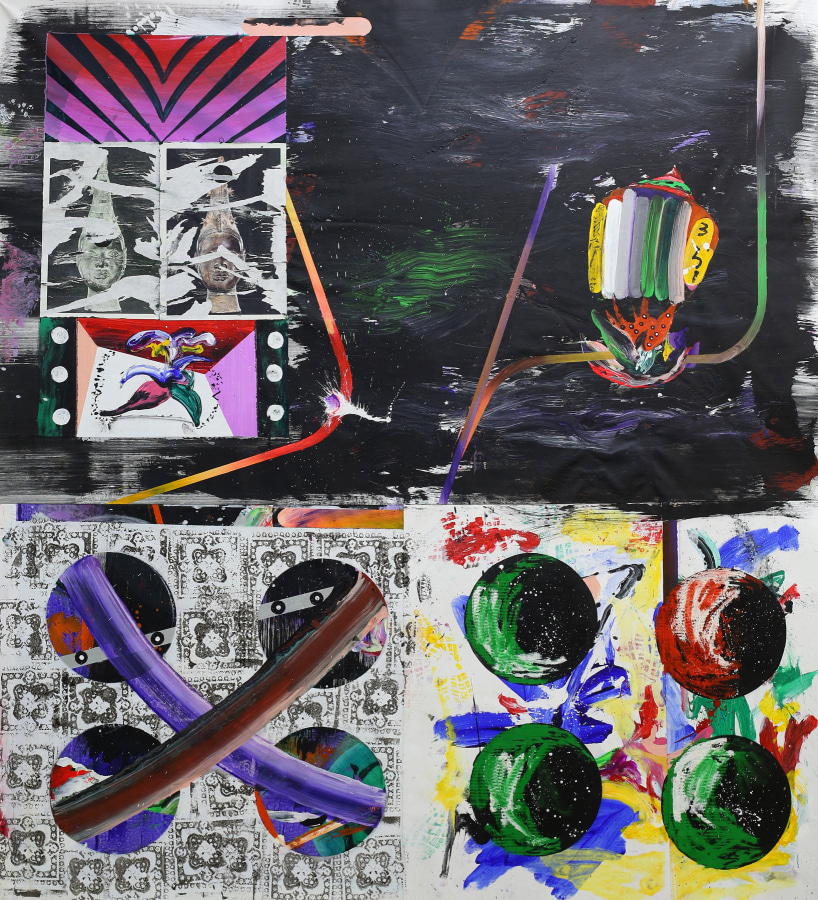 Untitled,, Mixed media on canvas, 2023