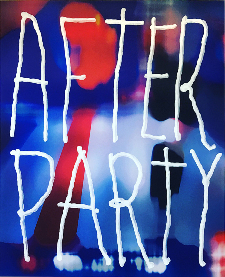 After Party , Oil on poplin 