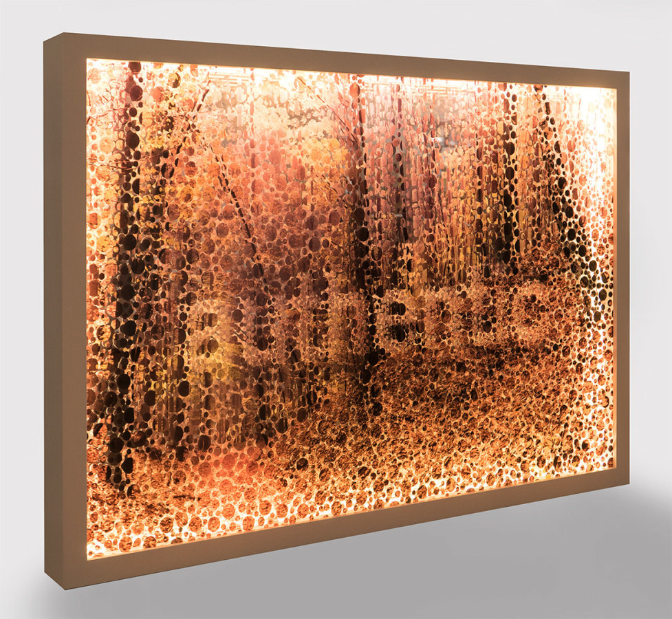 Authentic (Side View),, Digital print on acrylic glass, LED