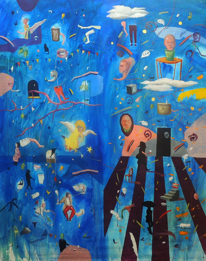 TITLE: ROOM 44, TECHNIQUE: OIL ON CANVAS