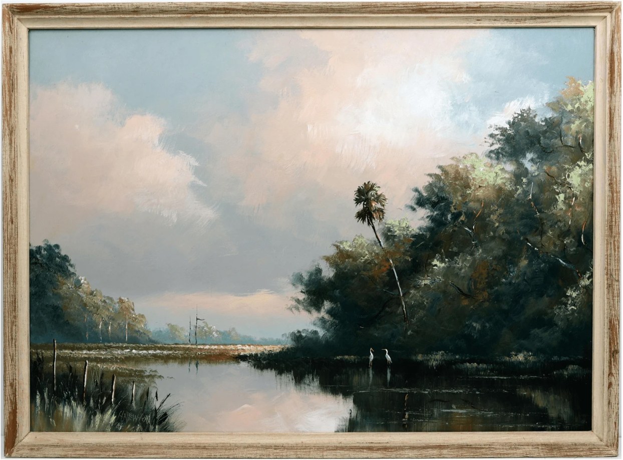 Harold Newton, Timeless Nature, n.d., oil on masonite, 24 x 36 in. Courtesy of Jeremy Scholar.