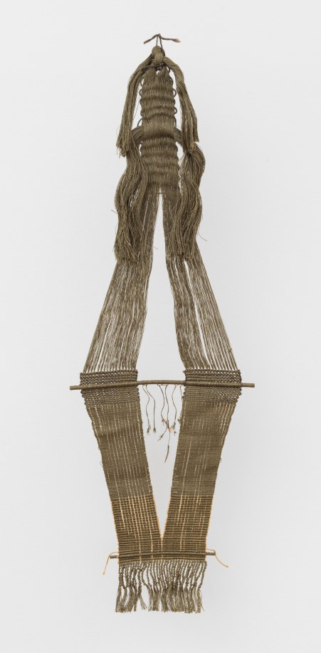 Lenore Tawney, Untitled, 1964, Linen, feathers, 30 x 10 in,&nbsp;Courtesy of The Lenore G. Tawney Foundation, New York, and Alison Jacques, London &copy; Lenore G. Tawney Foundation