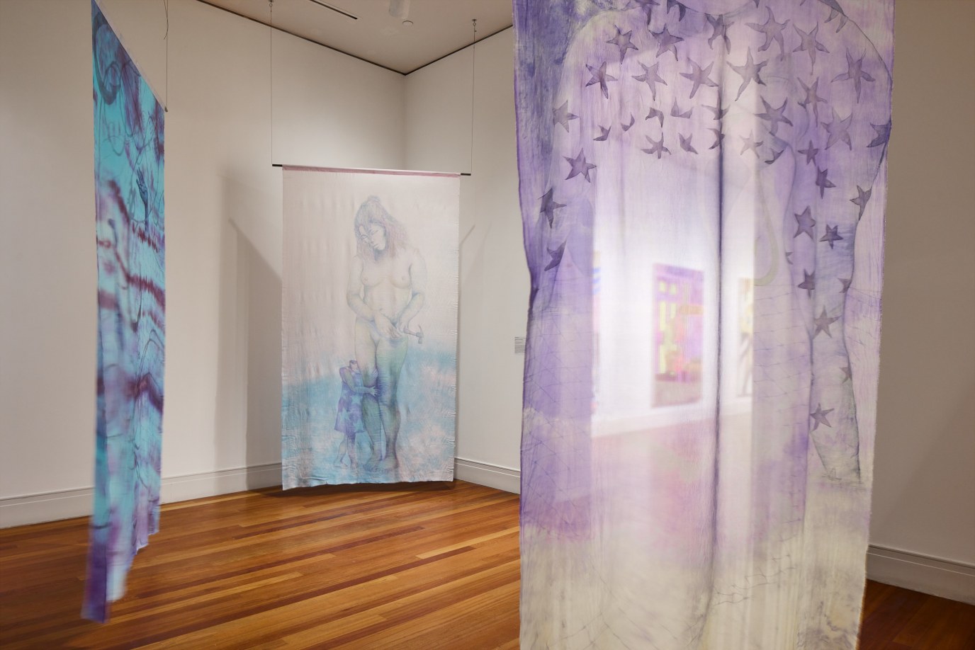 Ada M. Patterson, The hammeress in a state of disgrace, 2024. Installation view at the Ogden Museum of Southern Art, Prospect.6: The Future Is Present, The Harbinger Is Home (Nov 2, 2024&ndash;Feb 2, 2025). Commissioned by Prospect.6. Image courtesy of the artist and Prospect New Orleans. Photo by Alex Marks.