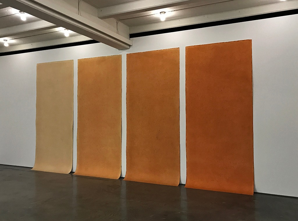 Michelle Stuart,&nbsp;&nbsp;Sayreville Strata Quartet,&nbsp; 1976, on view at Dia: Beacon, New York. Copyright Michelle Stuart, courtesy Leslie Tonkonow Artwork + Projects, New York.&nbsp;