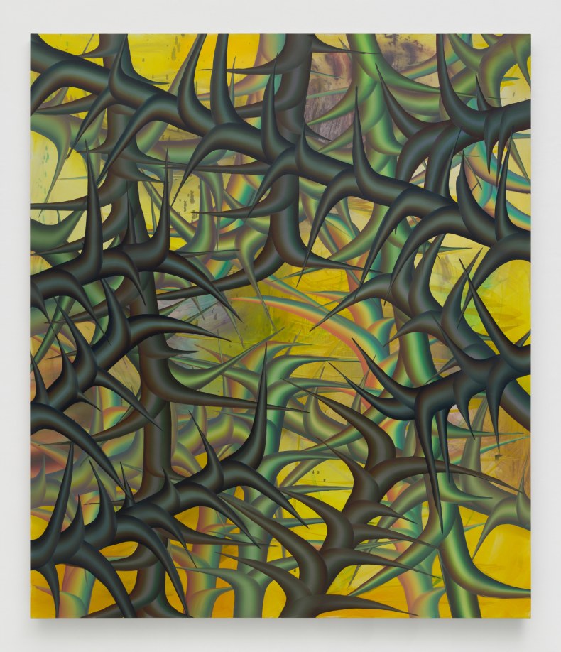 Clinton King, threshold (yellow), 2025, courtesy of George Benias Gallery