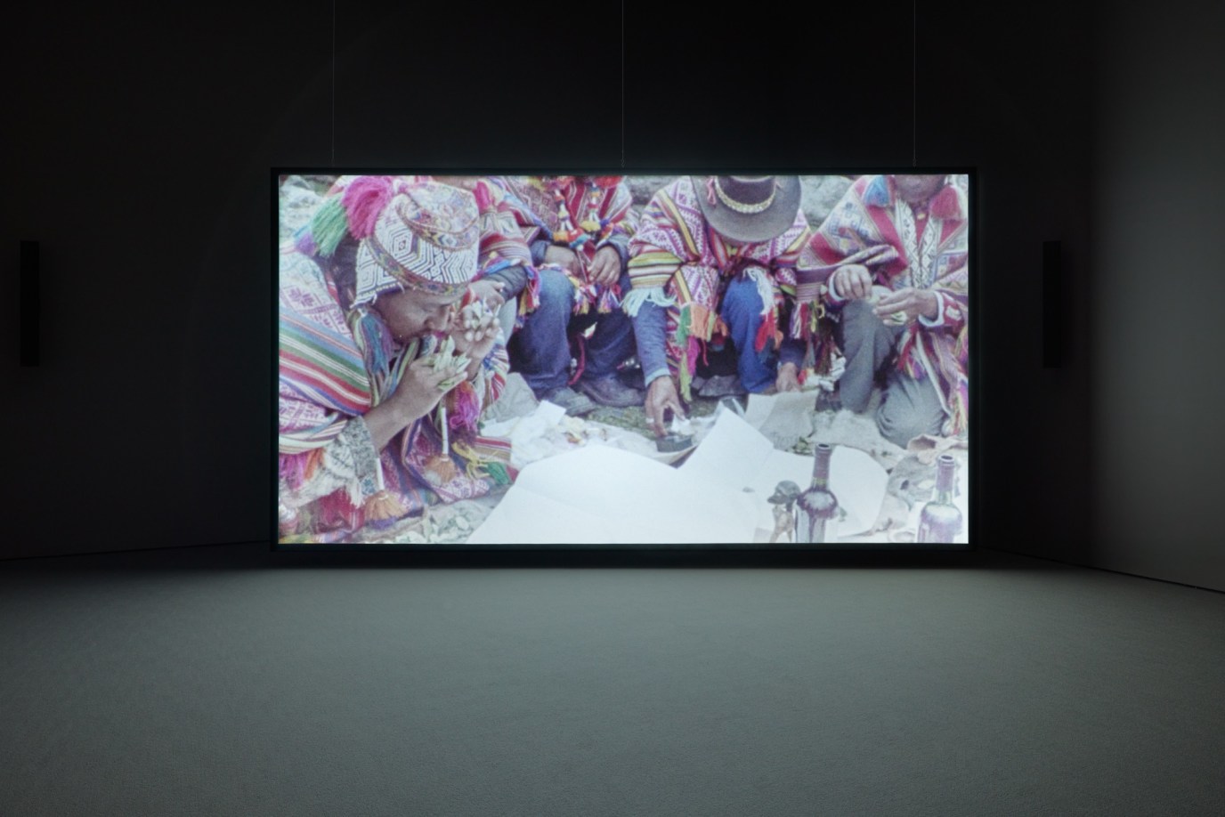 Rosa Barba.&nbsp;Aggregate States of Matters.&nbsp;2019. 35mm film (color, sound; 21:14 min.) and custom 35mm projection system.&nbsp;The Museum of Modern Art, New York.&nbsp;Fund for the Twenty-First Century, 2021.&nbsp;&copy; 2025 Rosa Barba.&nbsp;Installation view, &quot;Rosa Barba&rsquo;s Aggregate States of Matters&rdquo; in the exhibition &quot;Collection 1980s&ndash;Present.&quot;&nbsp;Digital image &copy; 2025&nbsp;The Museum of Modern Art, New York. Photo: Martin Parsekian&nbsp;