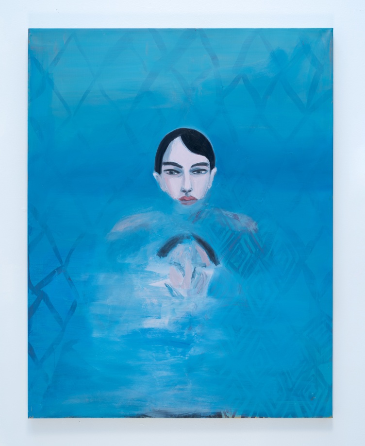 Maureen Dougherty, The Swimmer, 2025, oil on linen, 40 x 30 in, photography by Michael De Fao, courtesy the artist and Maureen Paley, London