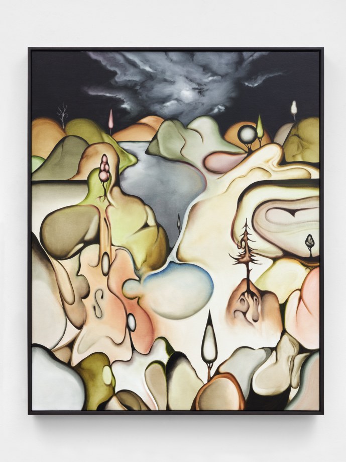Robert Zehnder, The Violin, 2023, oil on canvas on panel, 48 x 38 x 1 1/2 in., courtesy of Robert Zehnder and Mrs., Maspeth, New York.