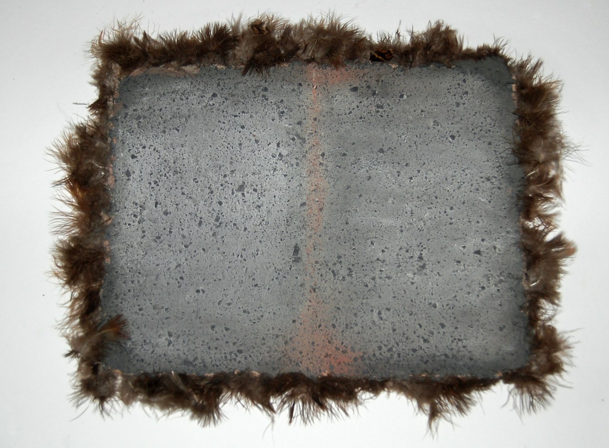 Michelle Stuart,&nbsp;Pen Argyl Sunrise, 1976. Earth, pheasant feathers on muslin-backed rag paper.&nbsp;Copyright Michelle Stuart, courtesy Leslie Tonkonow Artwork + Projects, New York.&nbsp;