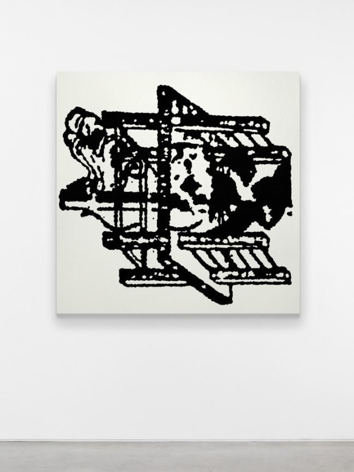 Peter Nagy, &quot;The Super Strings&quot;,&nbsp;1986.&nbsp;Acrylic on&nbsp;canvas.&nbsp;