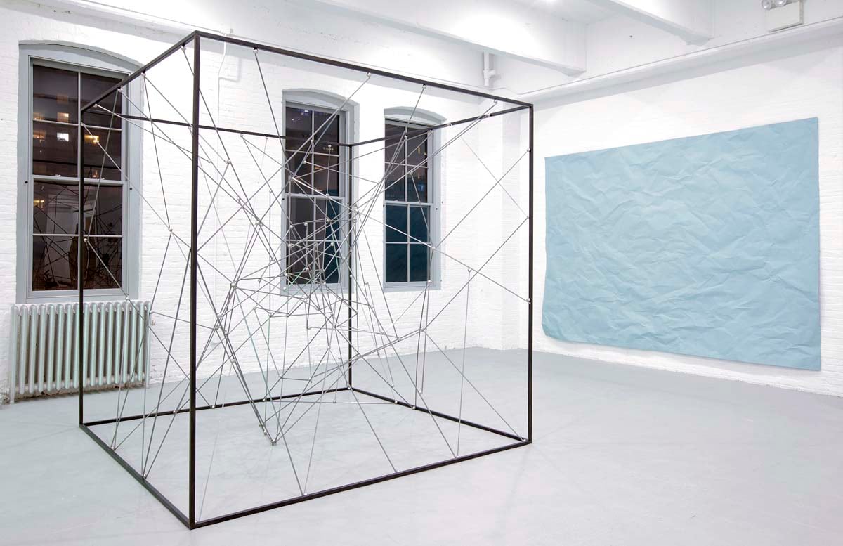 Installation view of sculpture by Michel Fran&ccedil;ois at Bortolami Gallery&rsquo;s booth&nbsp;at the second edition of Independent New York in 2011. Photography: Tom Powell imaging.