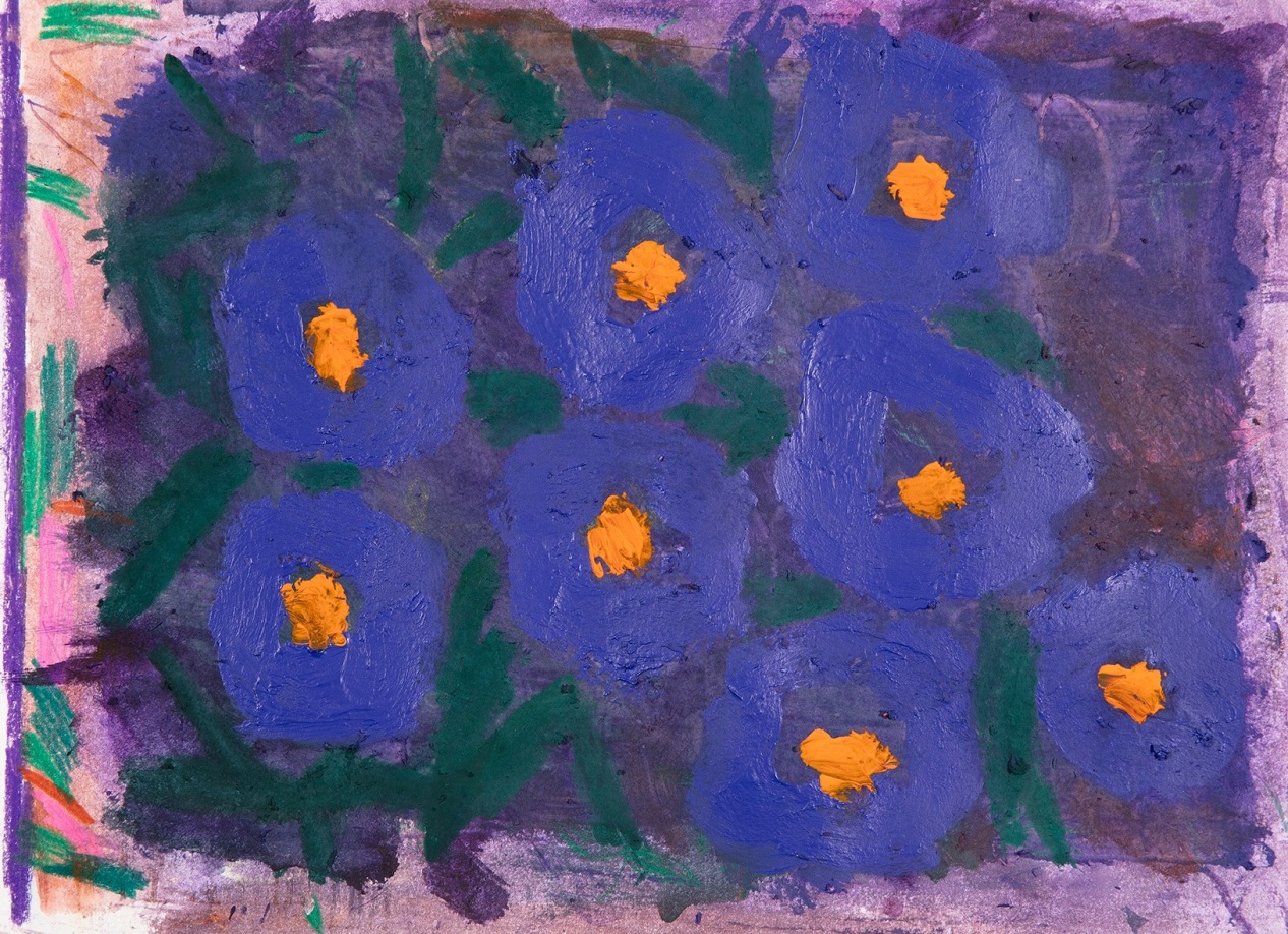 Lisa Sanditz, Blue Flowers, 2024, courtesy of&nbsp;Alexandre Gallery