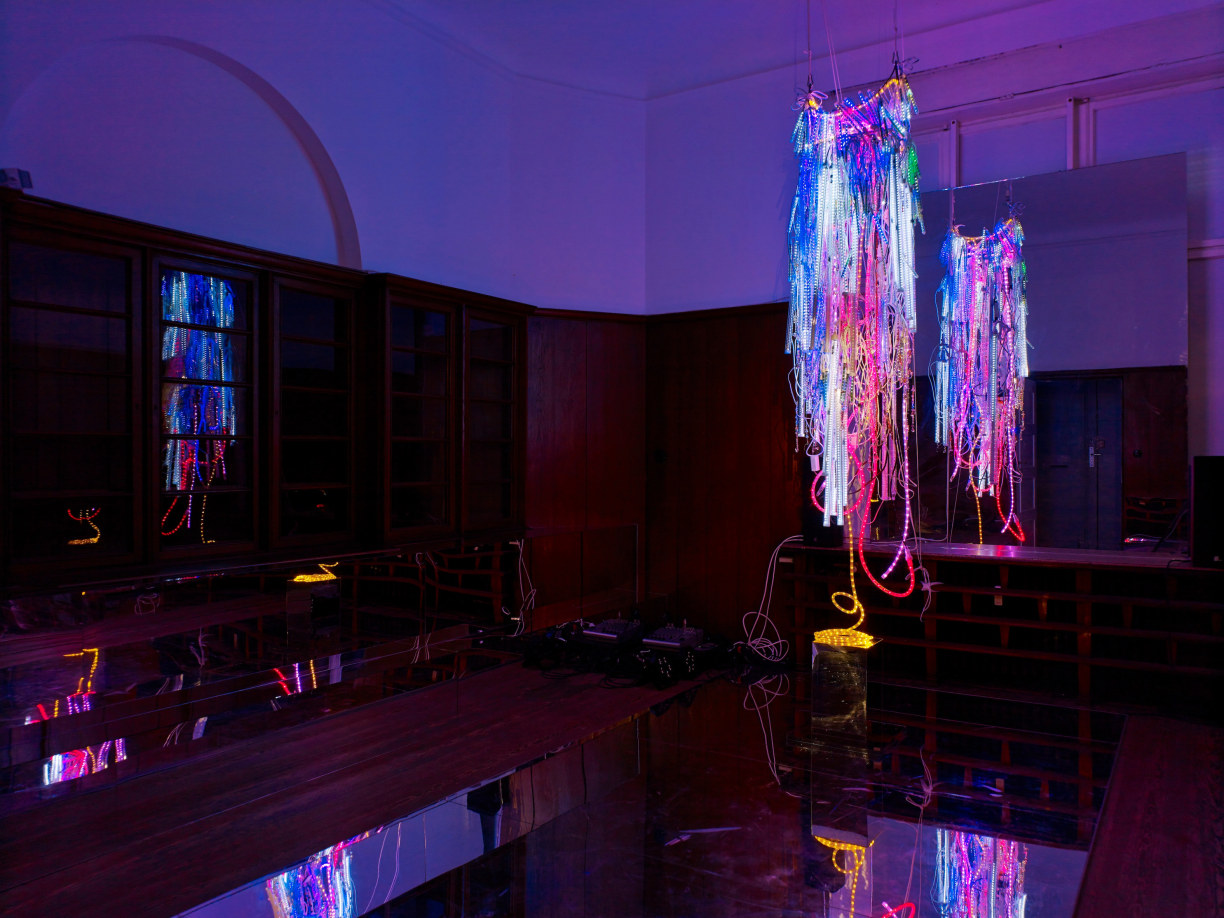 Wu Tsang.&nbsp;Installation View:&nbsp;A Day in the Life of Bliss,&nbsp;Galerie Isabella Bortolozzi, Berlin, 2014