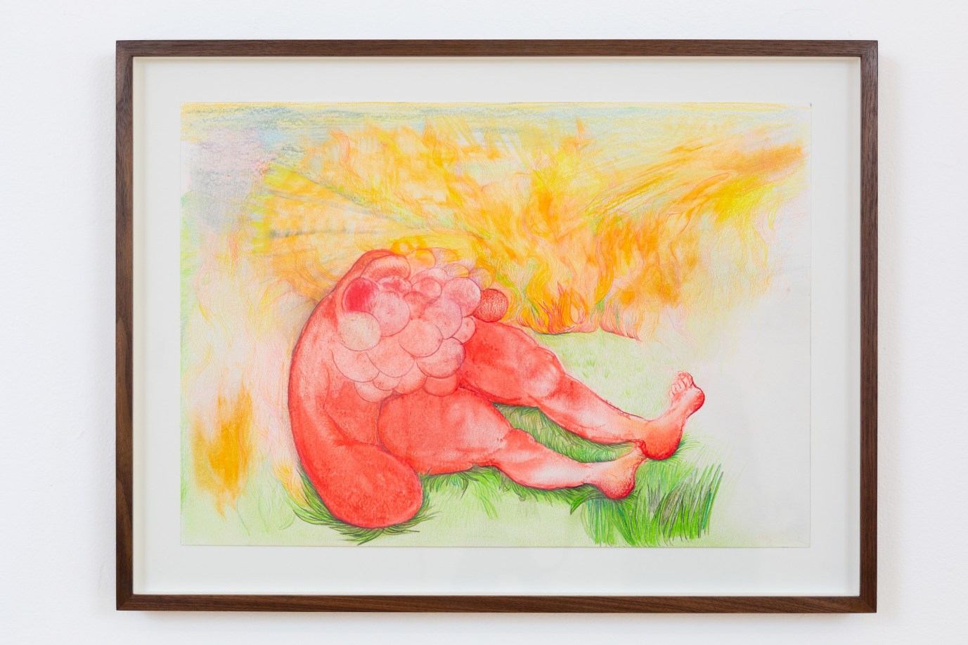 Áine O&#039;Dwyer,&nbsp;Red Figure, Reclining, 2022, photography by Marissa Alpert, courtesy Blank Forms.