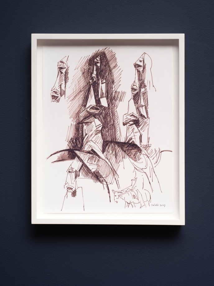 Ibrahim El Salahi, Untitled, 2007, courtesy of Vigo Gallery and the artist