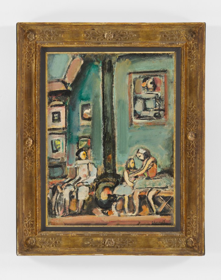Georges Rouault, Cirque de l&rsquo;&eacute;toile filante (The shooting star circus), 1938, oil on card, laid on canvas, 29 x 21 1/2 in. &copy;️2025 Artists Rights Society (ARS), New York / ADAGP, Paris.