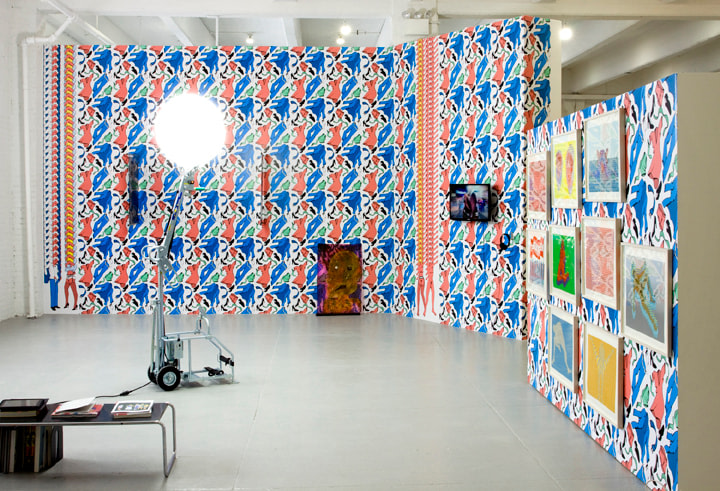 Site-specific installation by Thomas Baryle presented by Gavin Brown&#039;s enterprise at the fourth edition of Independent New York in 2013. Photography: Tom Powell imaging.