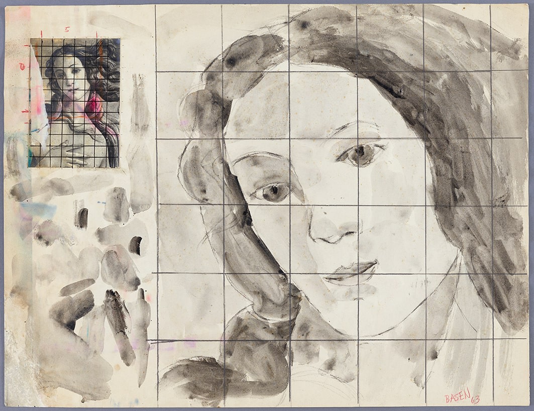 Dan Basen,&nbsp;Untitled,&nbsp;1963, collage, gouache and ink on paper, 18.11 x 23.62 in. Courtesy of&nbsp;Galerie Gmurzynska.