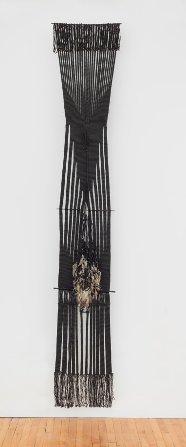 Lenore Tawney, Untitled, 1964, Linen, feathers, 117 x 19 ins,&nbsp;Courtesy of The Lenore G. Tawney Foundation, New York, and Alison Jacques, London &copy; Lenore G. Tawney Foundation