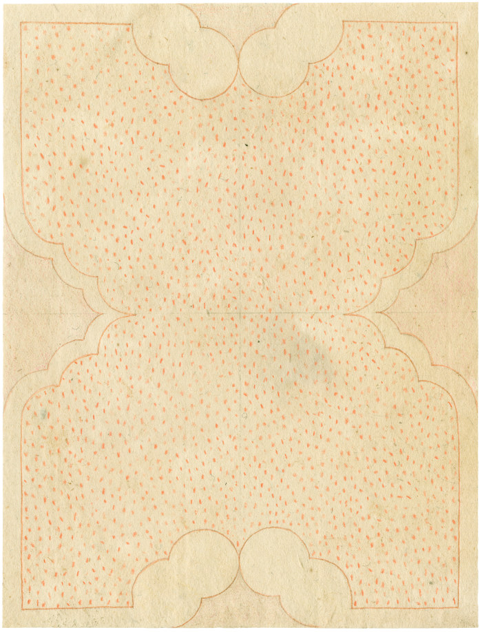 Lynne Woods Turner, Untitled # 1041, 2013, Pencil and colored pencil on found paper, 5 1/4 x 4 inches (13.34 x 10.16cm.). Courtesy of Adams and Ollman