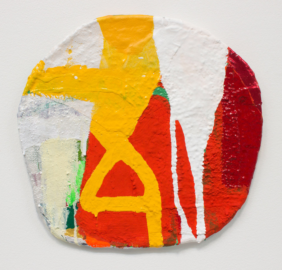 James Benjamin Franklin, Untitled, 2019,&nbsp;Acrylic, paper, fabric, apoxie sculpt on sealed plaster rigid wrap,