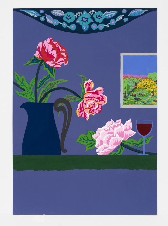 Ed Baynard, Untitled, n.d., Acrylic on paper, 39 x 27 1/2 inches, courtesy James Fuentes &copy; Ed Baynard